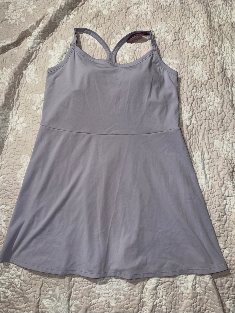 Kindred Bravely Stevie Active Racerback Nursing Dress Lavender Mist 1X NWT